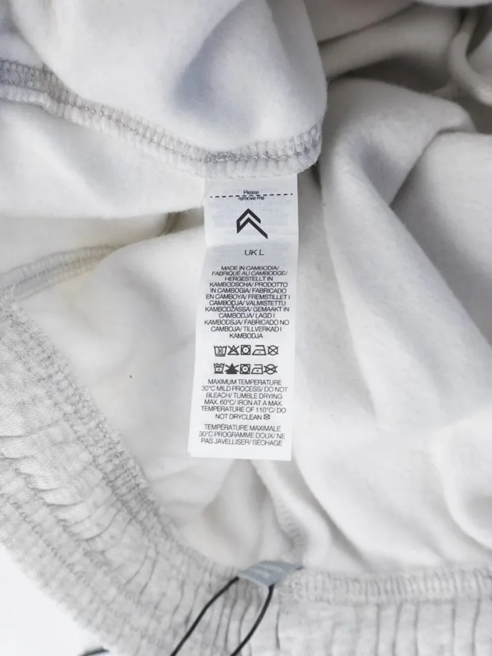 Oner Active Foundations Cosy Straight-Leg Joggers In Light Gray Size Large-Short - Picture 7 of 9